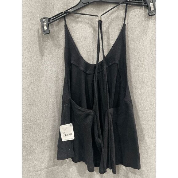 Free People Women's Long Weekend Knit Halter Tank Tops - Black XS - Picture 5 of 8